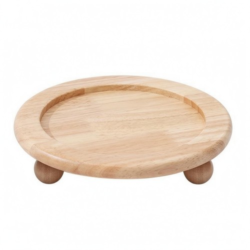 Wooden pet bowl - wooden, stand