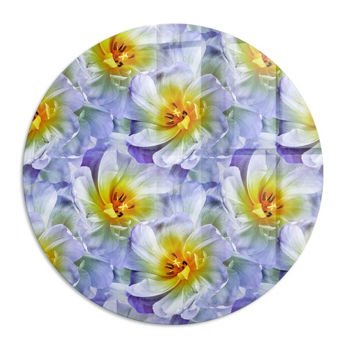 Toughened glass dining table - glass,
