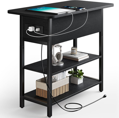 End table with - end, charging