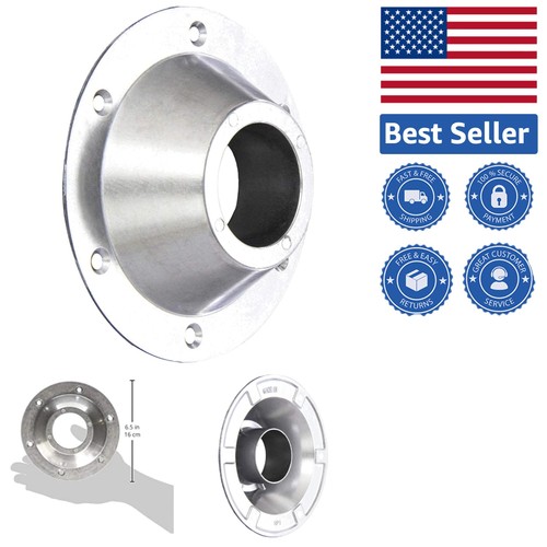 Sleek round aluminum table - aluminum,