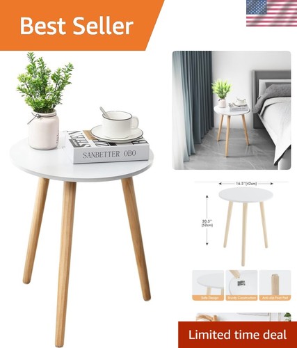 Stylish white bedside table - stylish,