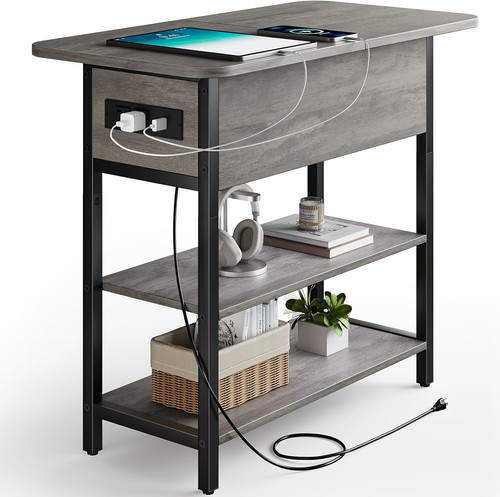 End table with charging - end,