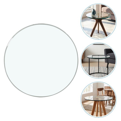 Round tempered glass table - round, top
