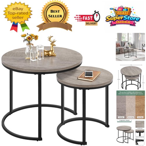Elegant round nesting coffee - round,