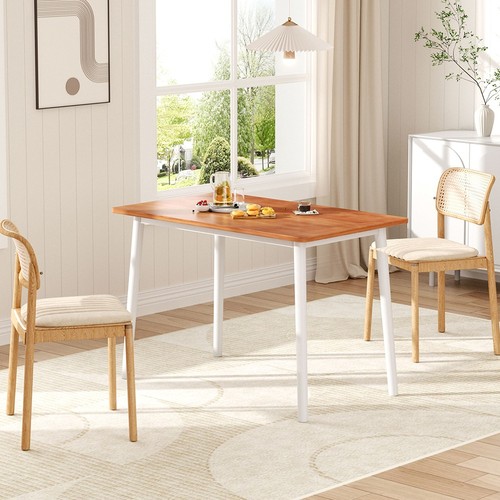 Modern wooden dining table - table, 4
