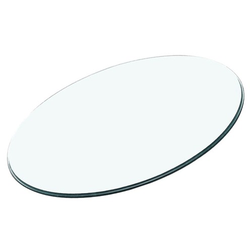 Round tempered glass table - glass,